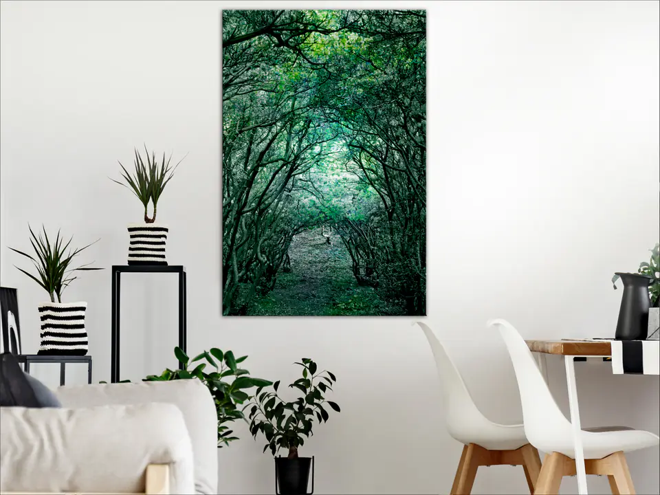 ⁨Obraz - Zielona pergola (1-częściowy) pionowy (rozmiar 20x30, wykończenie Premium Print)⁩ w sklepie Wasserman.eu