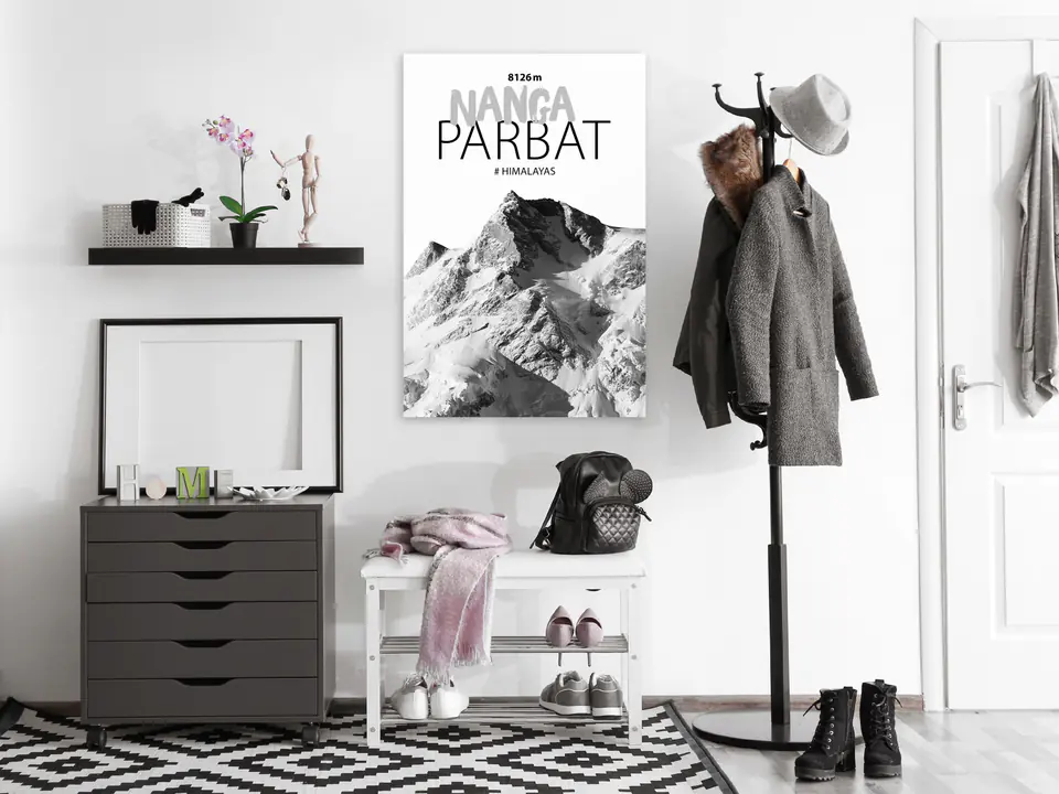 ⁨Obraz - Nanga Parbat (1-cześciowy) pionowy (rozmiar 80x120, wykończenie Premium Print)⁩ w sklepie Wasserman.eu