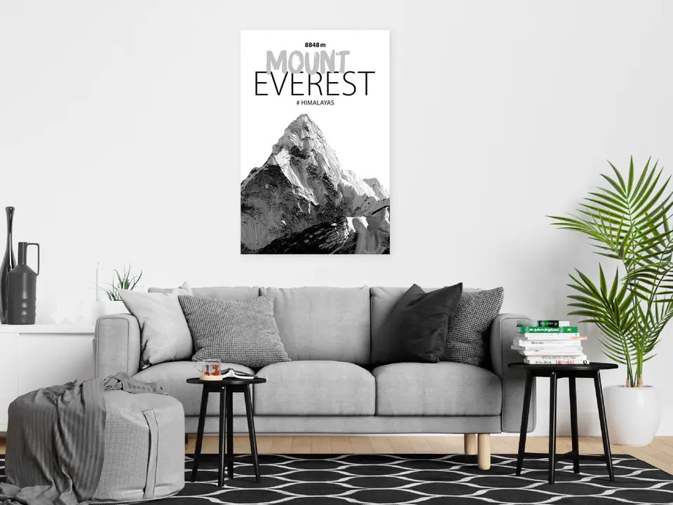 ⁨Obraz - Mount Everest (1-częściowy) pionowy (rozmiar 40x60, wykończenie Standard)⁩ w sklepie Wasserman.eu