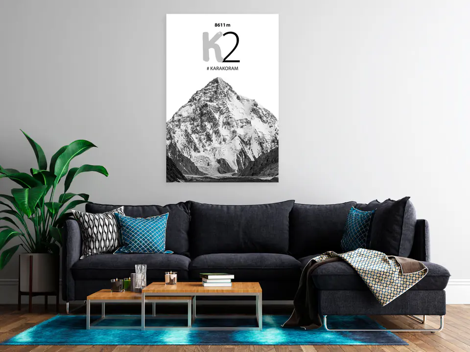 ⁨Obraz - K2 (1-częściowy) pionowy (rozmiar 60x90, wykończenie Premium Print)⁩ w sklepie Wasserman.eu