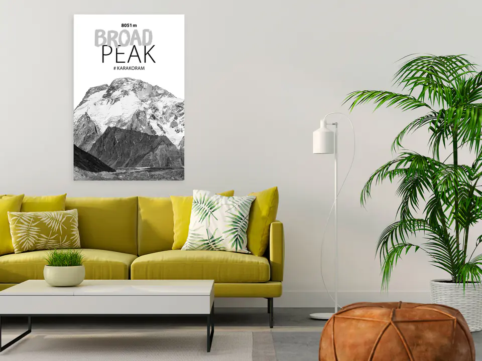 ⁨Obraz - Broad Peak (1-częściowy) pionowy (rozmiar 60x90, wykończenie Premium Print)⁩ w sklepie Wasserman.eu