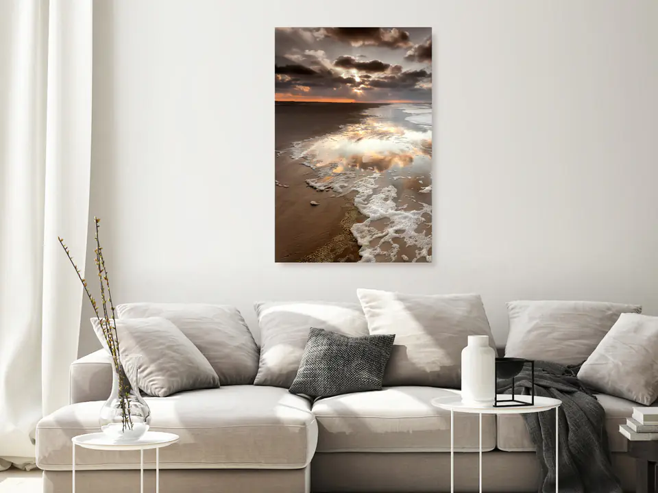 ⁨Obraz - Rozproszenie teraźniejszości (1-częściowy) pionowy (rozmiar 80x120, wykończenie Na płótnie włoskim)⁩ w sklepie Wasserman.eu