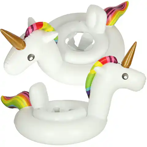 ⁨Inflatable wheel for children unicorn with seat 70cm⁩ at Wasserman.eu