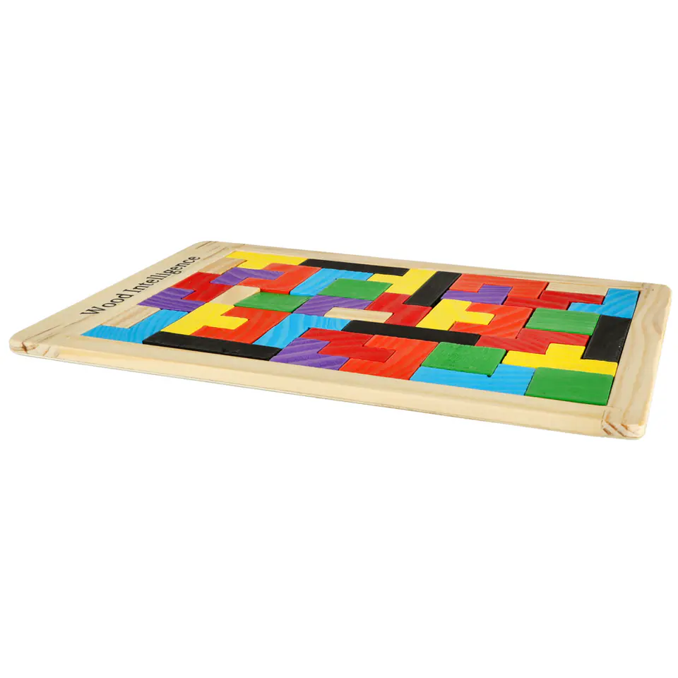 ⁨Puzzle wooden puzzle tetris blocks 40el.⁩ at Wasserman.eu