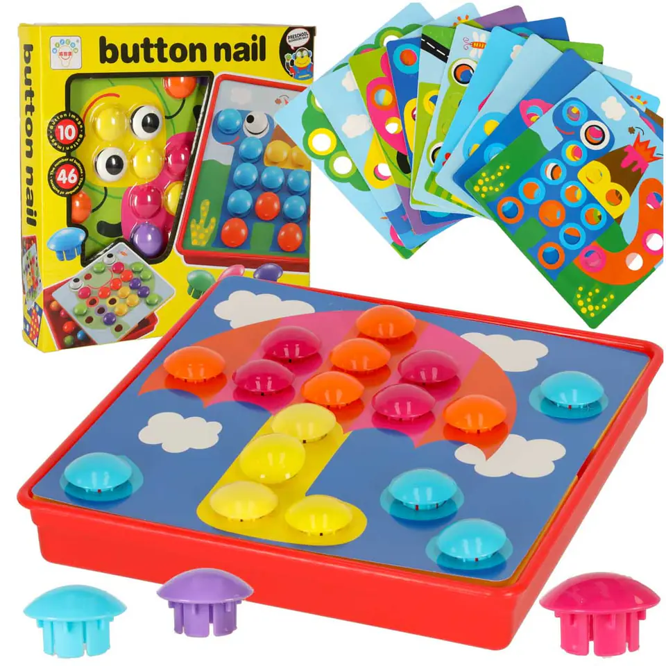 ⁨Educational puzzle Button Mosaic 57el.⁩ at Wasserman.eu
