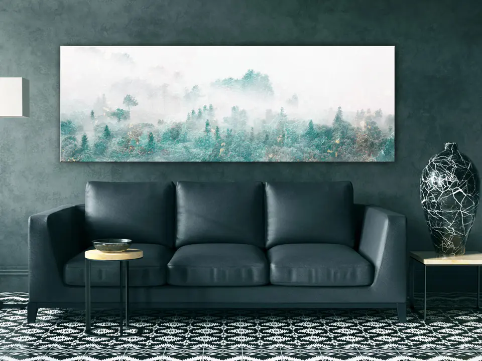 ⁨Obraz - Turkusowa dolina (1-częściowy) wąski (rozmiar 150x50, wykończenie Premium Print)⁩ w sklepie Wasserman.eu