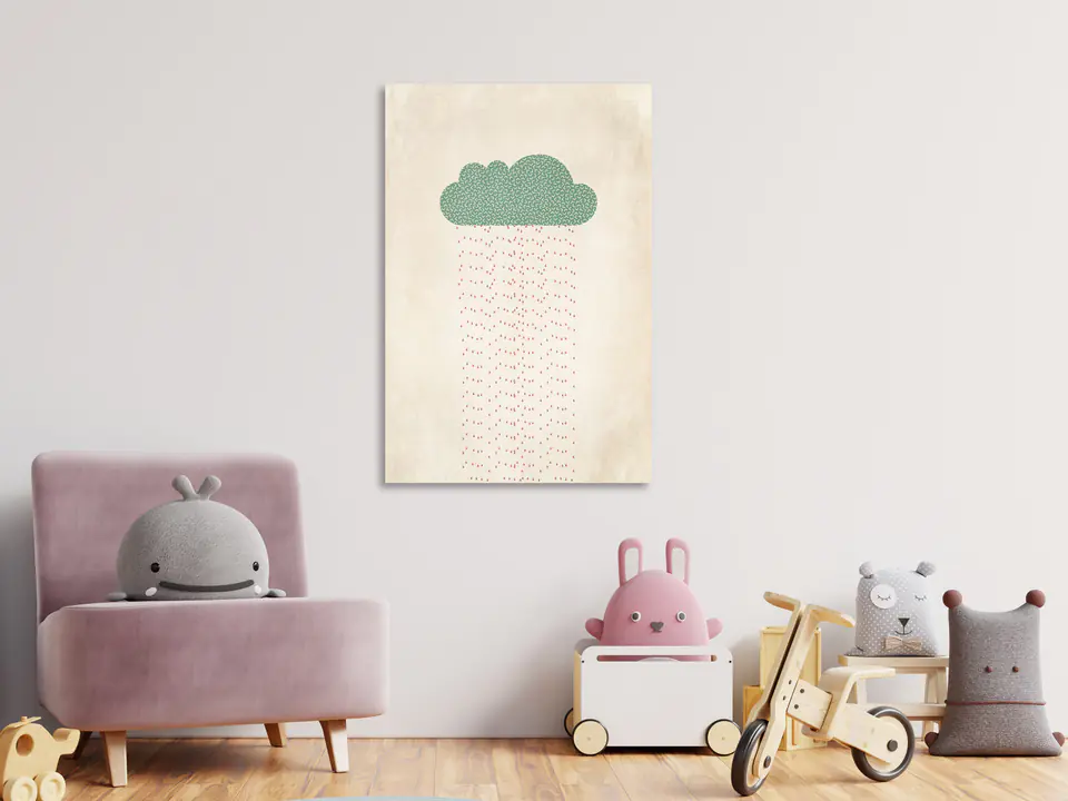 ⁨Obraz - Cukierkowy deszcz (1-częściowy) pionowy (rozmiar 60x90, wykończenie Premium Print)⁩ w sklepie Wasserman.eu