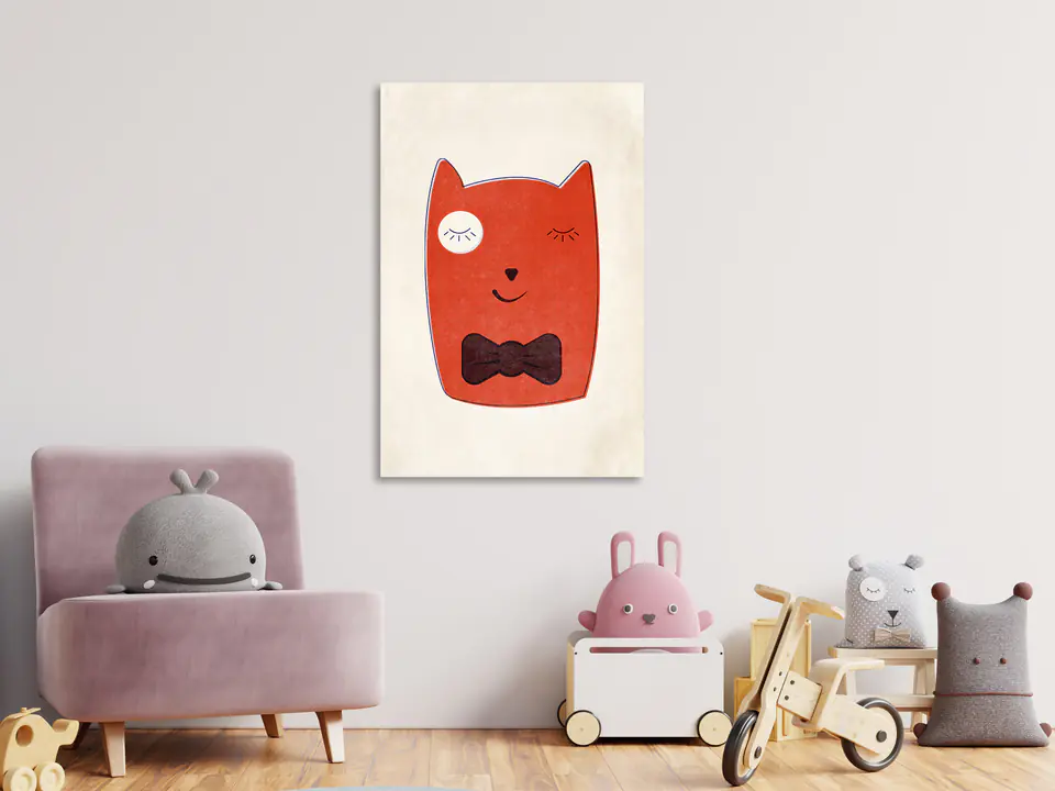 ⁨Obraz - Mały elegant (1-częściowy) pionowy (rozmiar 80x120, wykończenie Premium Print)⁩ w sklepie Wasserman.eu