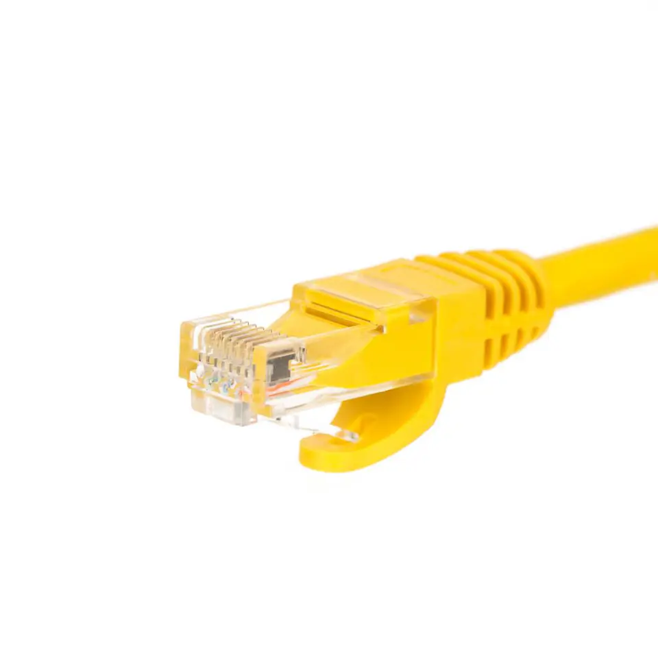 ⁨NETRACK CAT5e UTP 0.25 m Yellow 0.25 Patchcord⁩ at Wasserman.eu