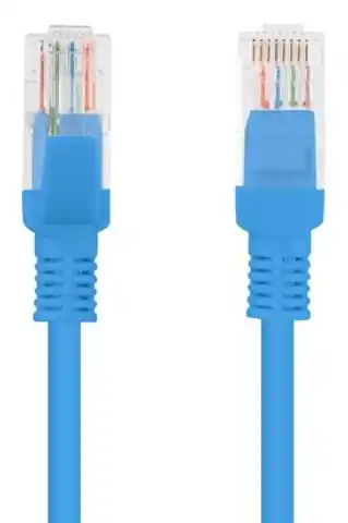 ⁨Lanberg PCU6-10CC-0025-B networking cable 0.25 m Cat6 U/UTP (UTP) Blue⁩ at Wasserman.eu