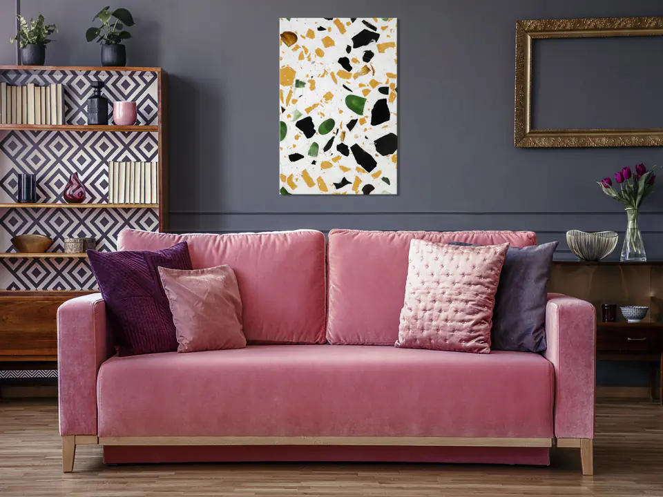 ⁨Obraz - Terrazzo (1-częściowy) pionowy (rozmiar 60x90, wykończenie Standard)⁩ w sklepie Wasserman.eu