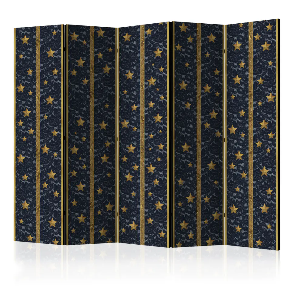 ⁨5-piece screen - Lace constellation II [Room Dividers] (size 225x172)⁩ at Wasserman.eu