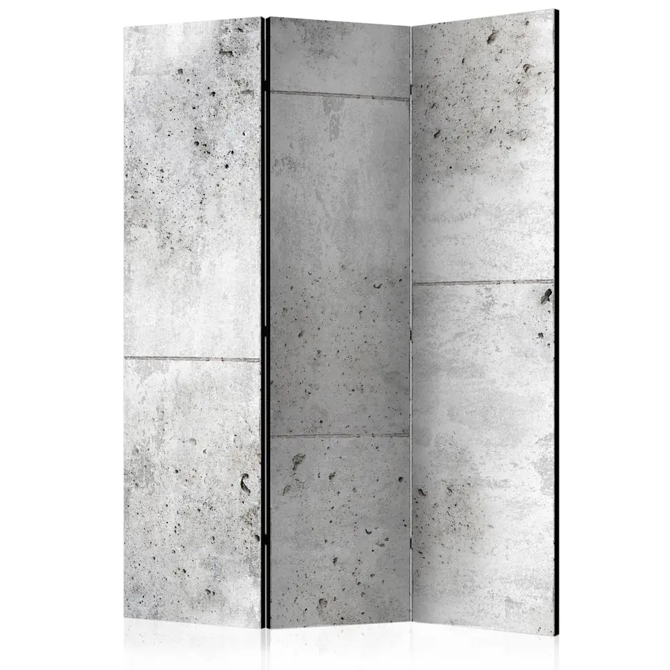 ⁨3-piece screen - Concretum murum [Room Dividers] (size 135x172)⁩ at Wasserman.eu