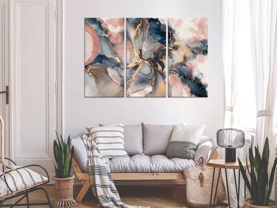 ⁨Obraz - Sentymentalna podróż (3-częściowy) (rozmiar 120x80, wykończenie Standard)⁩ w sklepie Wasserman.eu