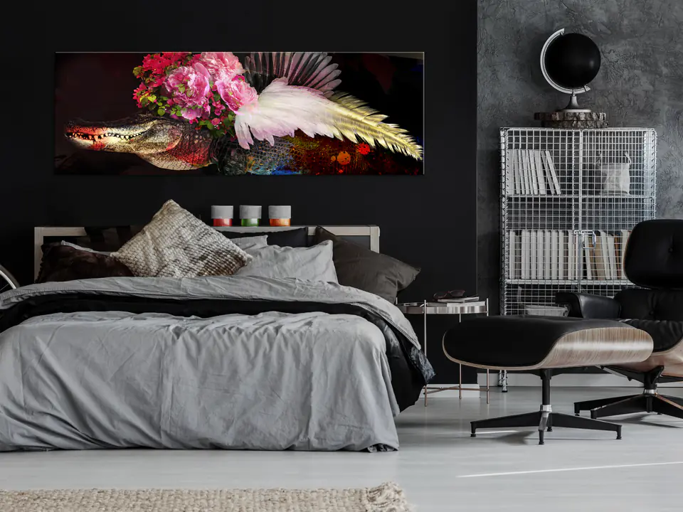 ⁨Obraz - Panna młoda (1-częściowy) wąski (rozmiar 90x30, wykończenie Premium Print)⁩ w sklepie Wasserman.eu