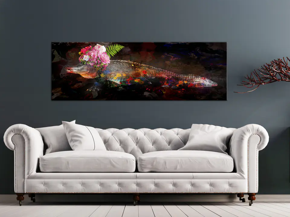 ⁨Obraz - Stara panna (1-częściowy) wąski (rozmiar 135x45, wykończenie Premium Print)⁩ w sklepie Wasserman.eu