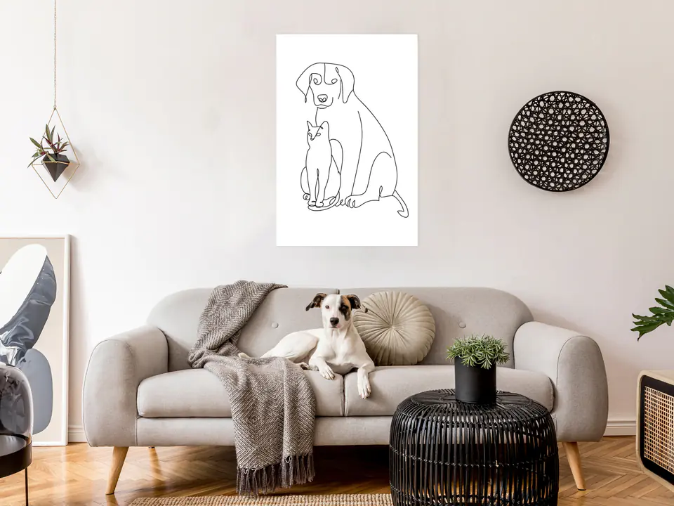 ⁨Obraz - Najlepsi przyjaciele (1-częściowy) pionowy (rozmiar 60x90, wykończenie Premium Print)⁩ w sklepie Wasserman.eu