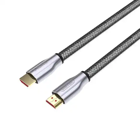 ⁨UNITEK Y-C136RGY HDMI cable 1 m HDMI Type A (Standard) Silver, Zinc⁩ at Wasserman.eu