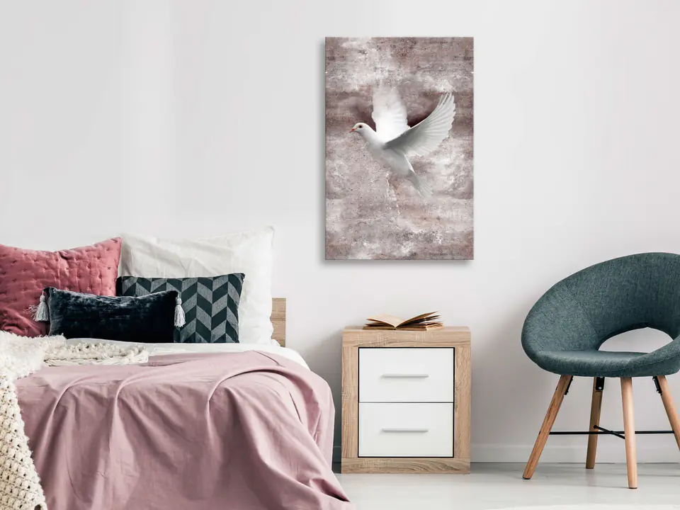 ⁨Obraz - Miłość w locie (1-częściowy) pionowy (rozmiar 40x60, wykończenie Standard)⁩ w sklepie Wasserman.eu