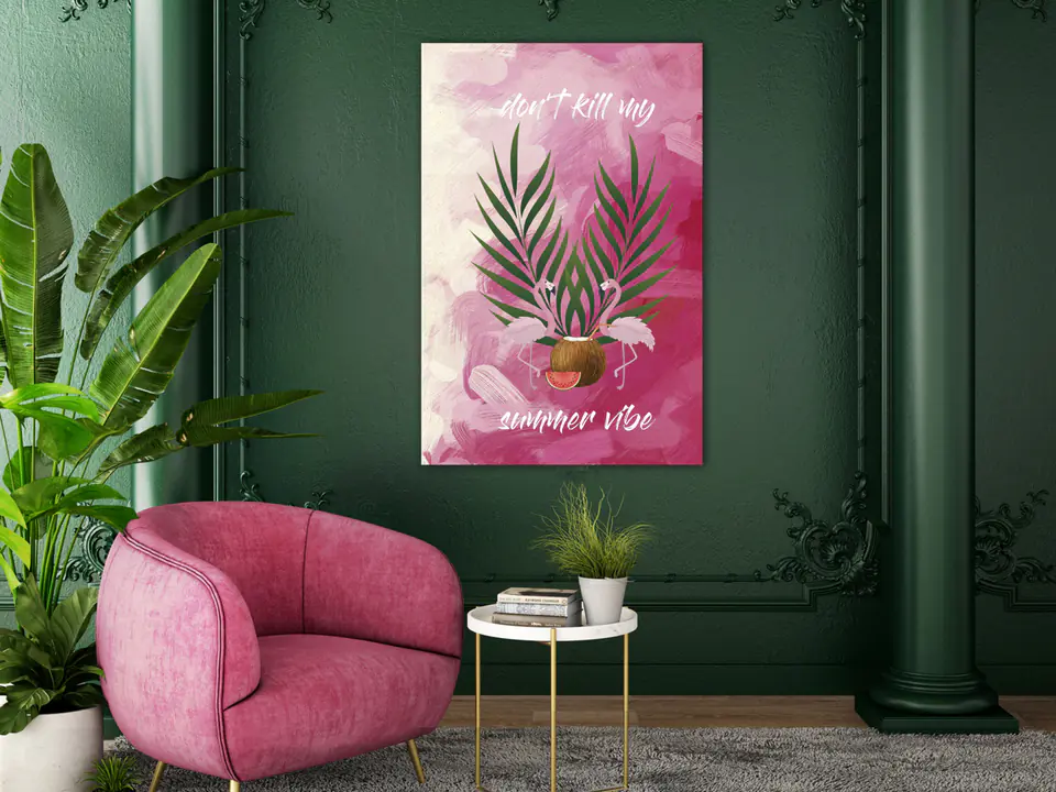 ⁨Obraz - Don't Kill My Summer Vibe (1-częściowy) pionowy (rozmiar 60x90, wykończenie Premium Print)⁩ w sklepie Wasserman.eu