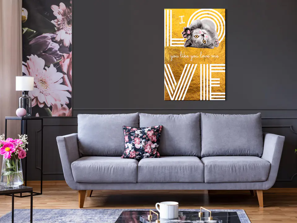 ⁨Obraz - I Love You like You Love Me (1-częściowy) pionowy (rozmiar 20x30, wykończenie Premium Print)⁩ w sklepie Wasserman.eu