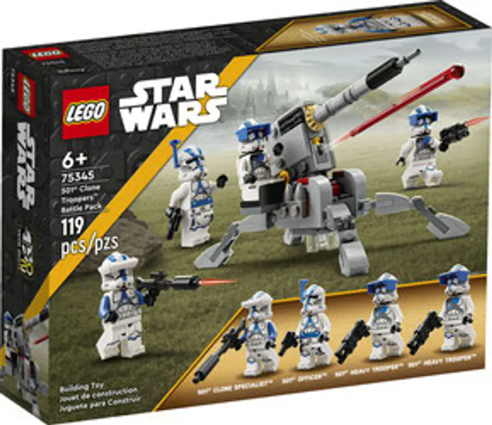 ⁨LEGO 75345 Star Wars - Zestaw bitewny: żołnierze-klony z 501. legionu⁩ w sklepie Wasserman.eu