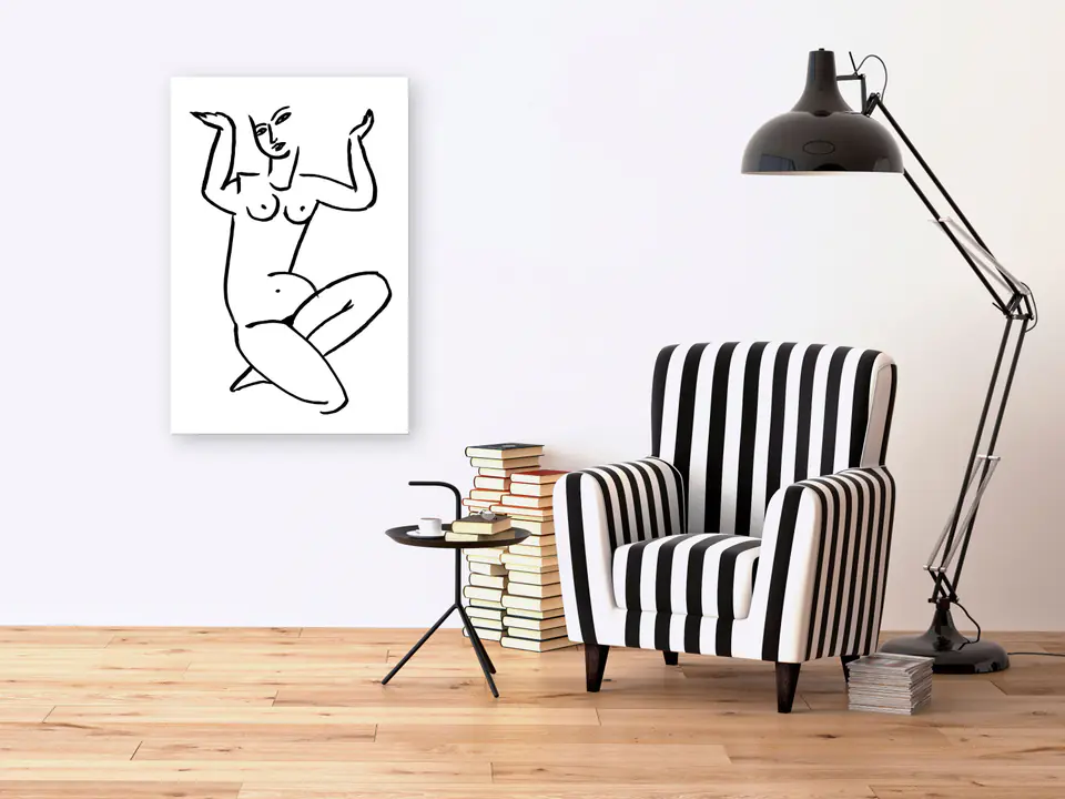 ⁨Obraz - Niepewna zachęta (1-częściowy) pionowy (rozmiar 40x60, wykończenie Premium Print)⁩ w sklepie Wasserman.eu