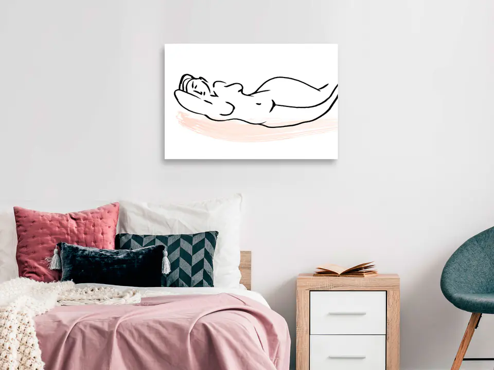 ⁨Obraz - Opalanie (1-częściowy) szeroki (rozmiar 90x60, wykończenie Premium Print)⁩ w sklepie Wasserman.eu