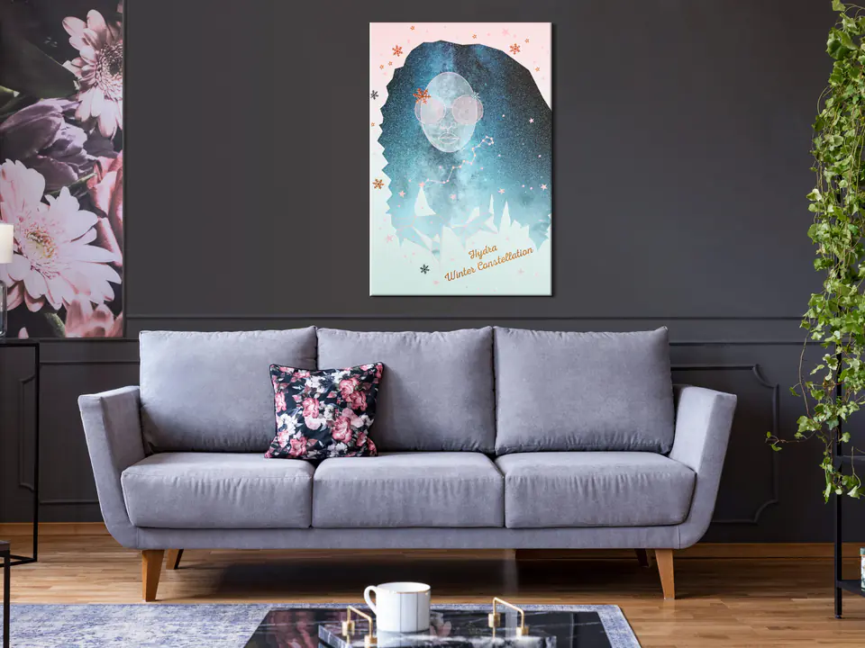 ⁨Obraz - Hydra Winter Constellation (1-częściowy) pionowy (rozmiar 40x60, wykończenie Premium Print)⁩ w sklepie Wasserman.eu