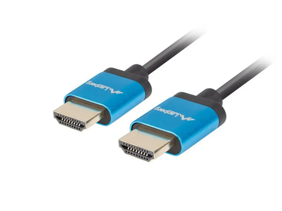 ⁨LANBERG CA-HDMI-22CU-0018-BK 1.8m /s1x HDMI (A) 1x HDMI (A)⁩ w sklepie Wasserman.eu