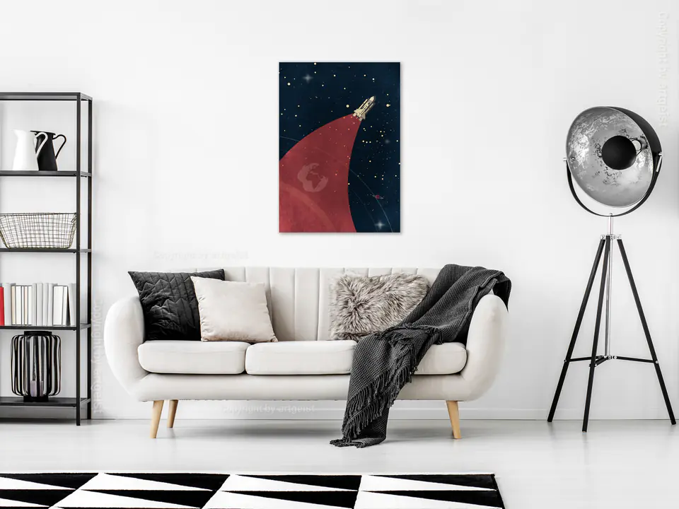 ⁨Obraz - Kosmiczna podróż (1-częściowy) pionowy (rozmiar 40x60, wykończenie Premium Print)⁩ w sklepie Wasserman.eu