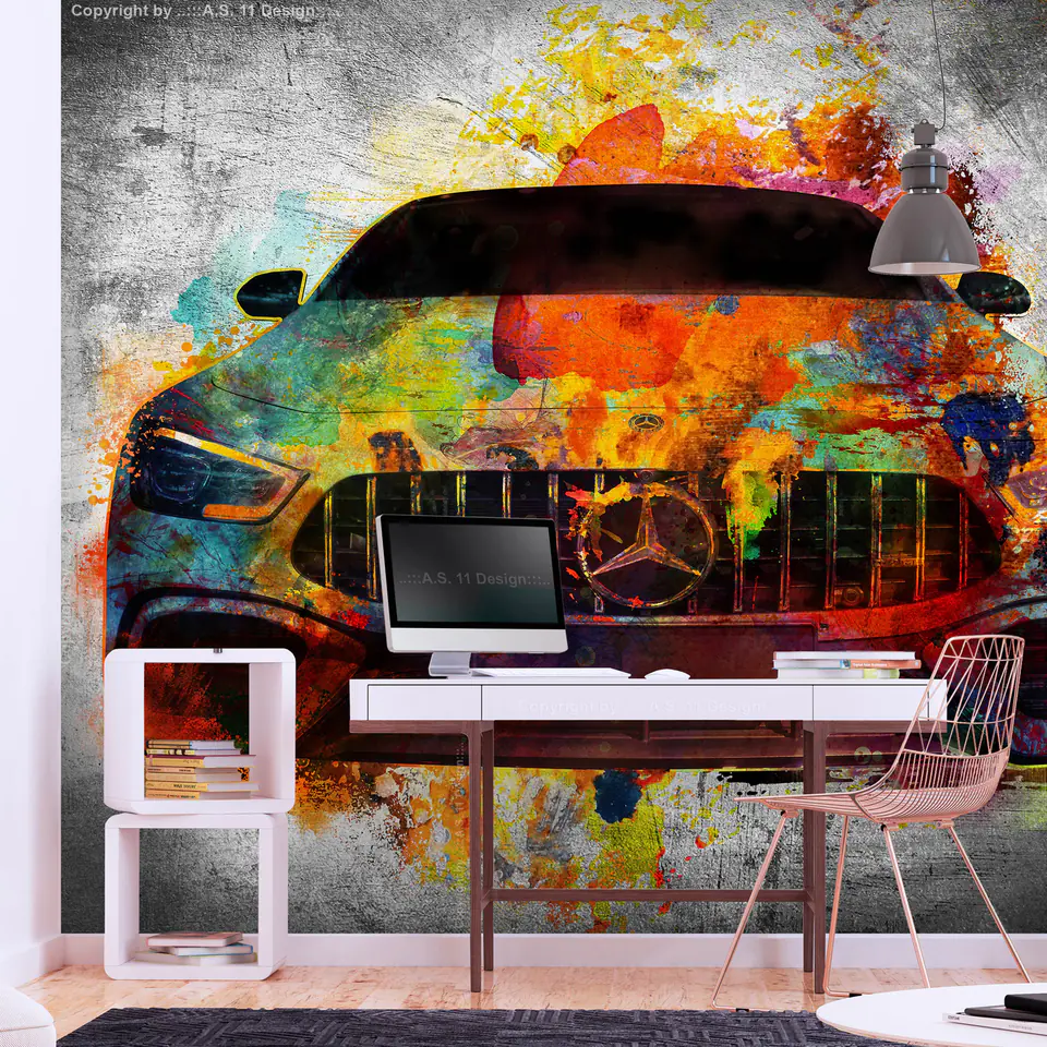⁨Fototapeta - Super auto (rozmiar 98x70, wykończenie Samoprzylepna)⁩ w sklepie Wasserman.eu