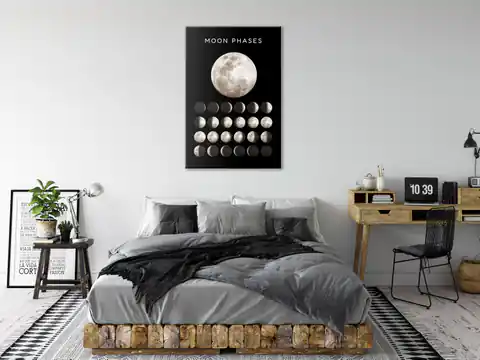 ⁨Obraz - Fazy księżyca (1-częściowy) pionowy (rozmiar 40x60, wykończenie Premium Print)⁩ w sklepie Wasserman.eu