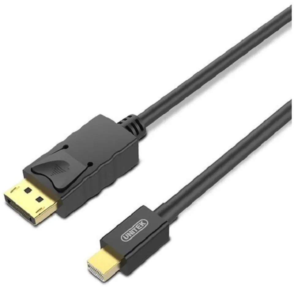 ⁨UNITEK Y-C611BK 2m /s1x Mini DisplayPort 1x DisplayPort⁩ w sklepie Wasserman.eu