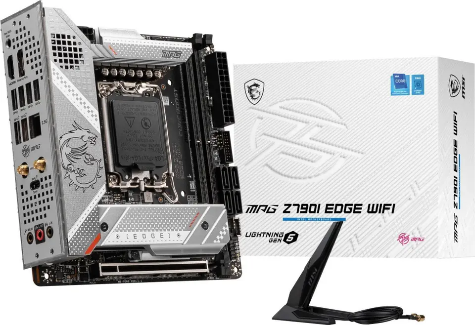 ⁨Płyta główna MSI MPG Z790I EDGE WIFI LGA1700 MiniITX⁩ w sklepie Wasserman.eu