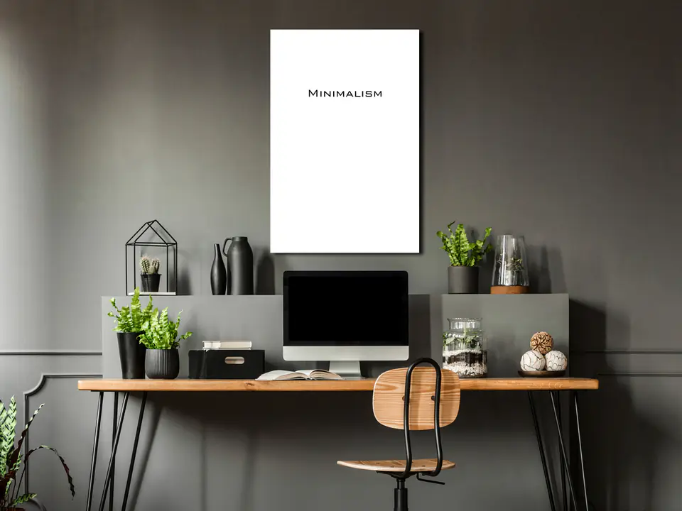 ⁨Obraz - Minimalizm (1-częściowy) pionowy (rozmiar 20x30, wykończenie Na płótnie włoskim)⁩ w sklepie Wasserman.eu