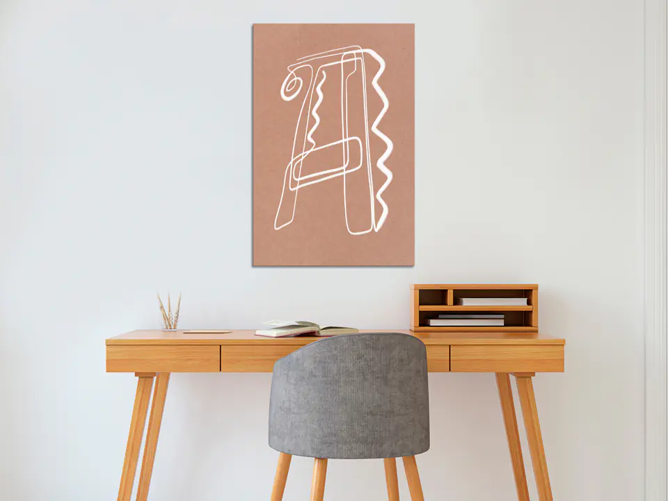 ⁨Obraz - Stylowe A (1-częściowy) pionowy (rozmiar 80x120, wykończenie Premium Print)⁩ w sklepie Wasserman.eu