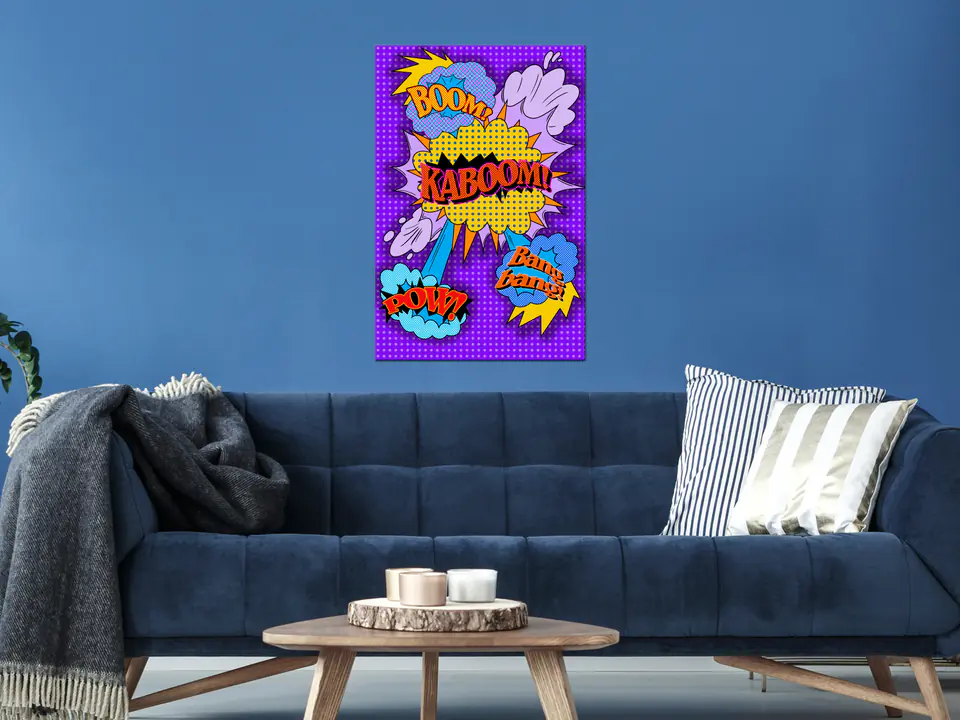 ⁨Obraz - Kaboom! (1-częściowy) pionowy (rozmiar 20x30, wykończenie Premium Print)⁩ w sklepie Wasserman.eu