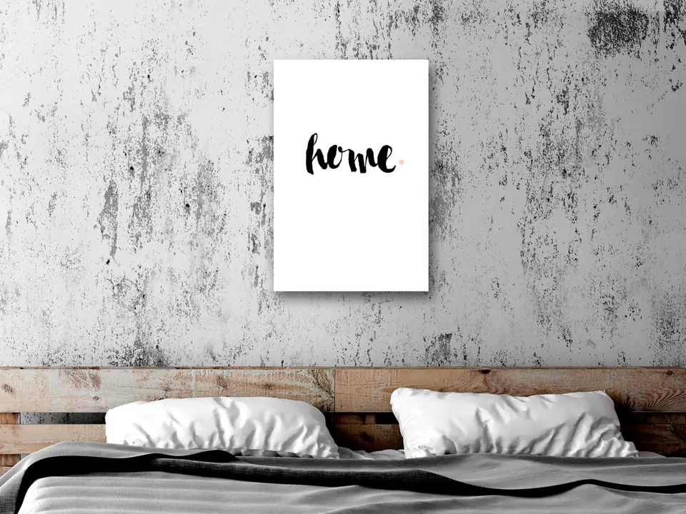 ⁨Obraz - Dom i kropka (1-częściowy) pionowy (rozmiar 60x90, wykończenie Premium Print)⁩ w sklepie Wasserman.eu