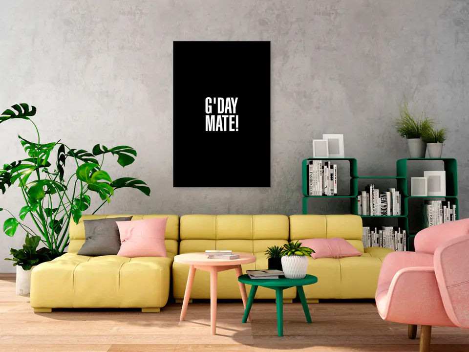 ⁨Obraz - G'day Mate (1-częściowy) pionowy (rozmiar 60x90, wykończenie Premium Print)⁩ w sklepie Wasserman.eu
