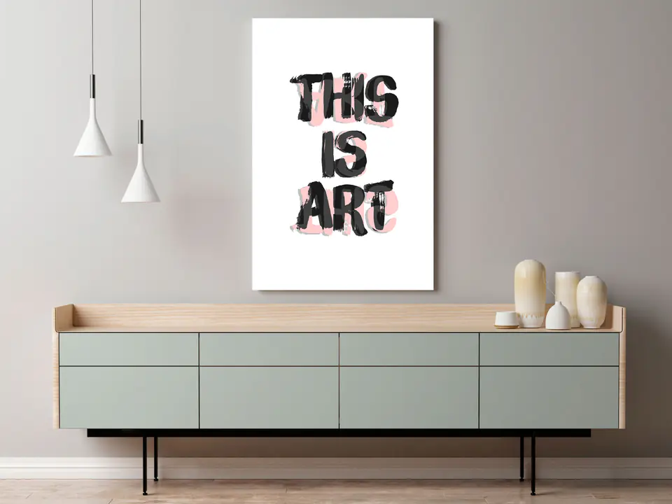 ⁨Obraz - This Is Art (1-częściowy) pionowy (rozmiar 60x90, wykończenie Na płótnie włoskim)⁩ w sklepie Wasserman.eu