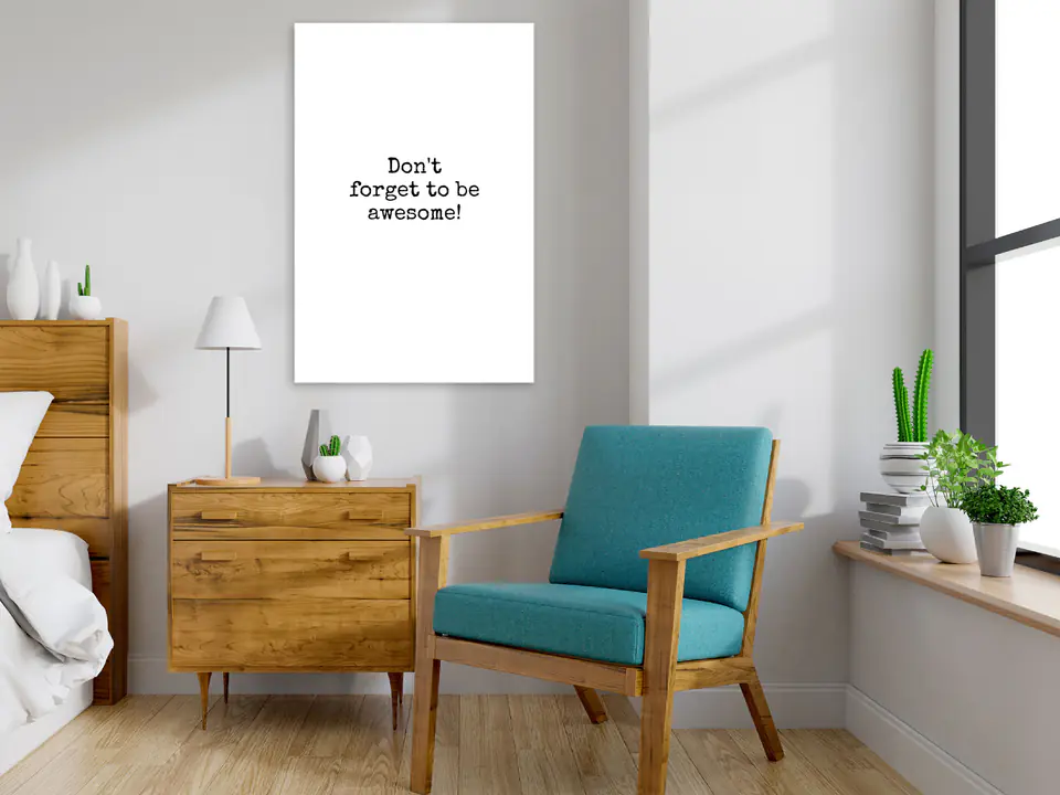⁨Obraz - Don't Forget to Be Awesome! (1-częściowy) pionowy (rozmiar 40x60, wykończenie Premium Print)⁩ w sklepie Wasserman.eu