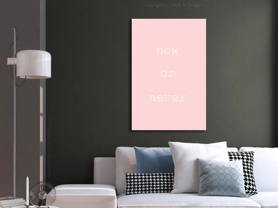 ⁨Obraz - Now or Never (1-częściowy) pionowy (rozmiar 60x90, wykończenie Na płótnie włoskim)⁩ w sklepie Wasserman.eu