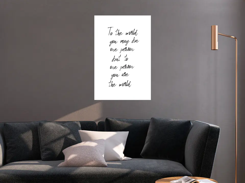 ⁨Obraz - Jesteś moim światem (1-częściowy) pionowy (rozmiar 20x30, wykończenie Premium Print)⁩ w sklepie Wasserman.eu