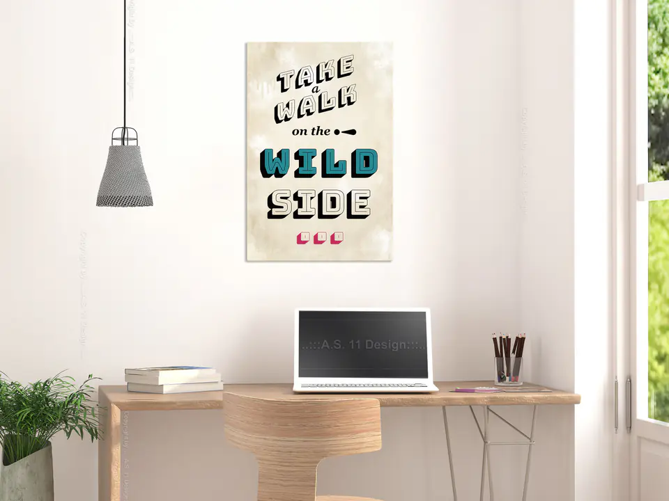 ⁨Obraz - Take Walk on the Wild Side (1-częściowy) pionowy (rozmiar 40x60, wykończenie Premium Print)⁩ w sklepie Wasserman.eu