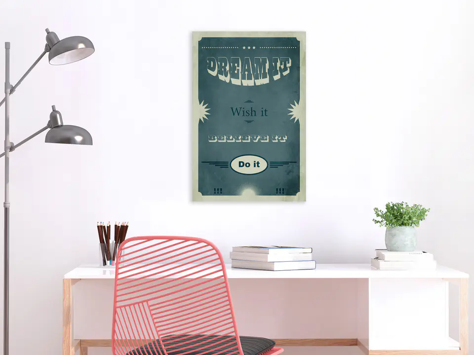 ⁨Obraz - Do It (1-częściowy) pionowy (rozmiar 80x120, wykończenie Premium Print)⁩ w sklepie Wasserman.eu