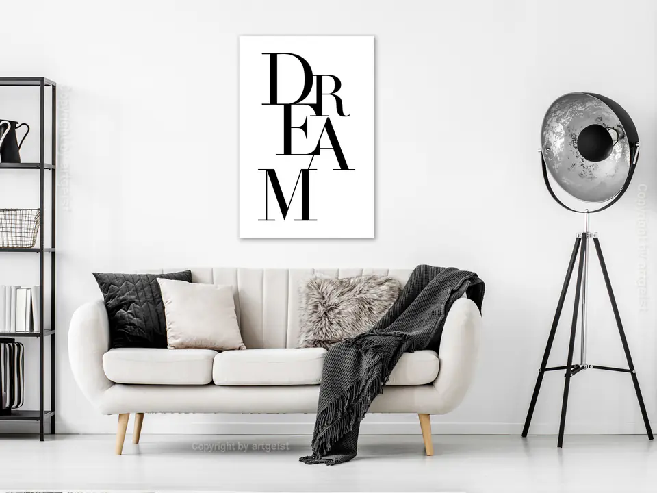 ⁨Obraz - Black Dream (1-częściowy) pionowy (rozmiar 20x30, wykończenie Na płótnie włoskim)⁩ w sklepie Wasserman.eu