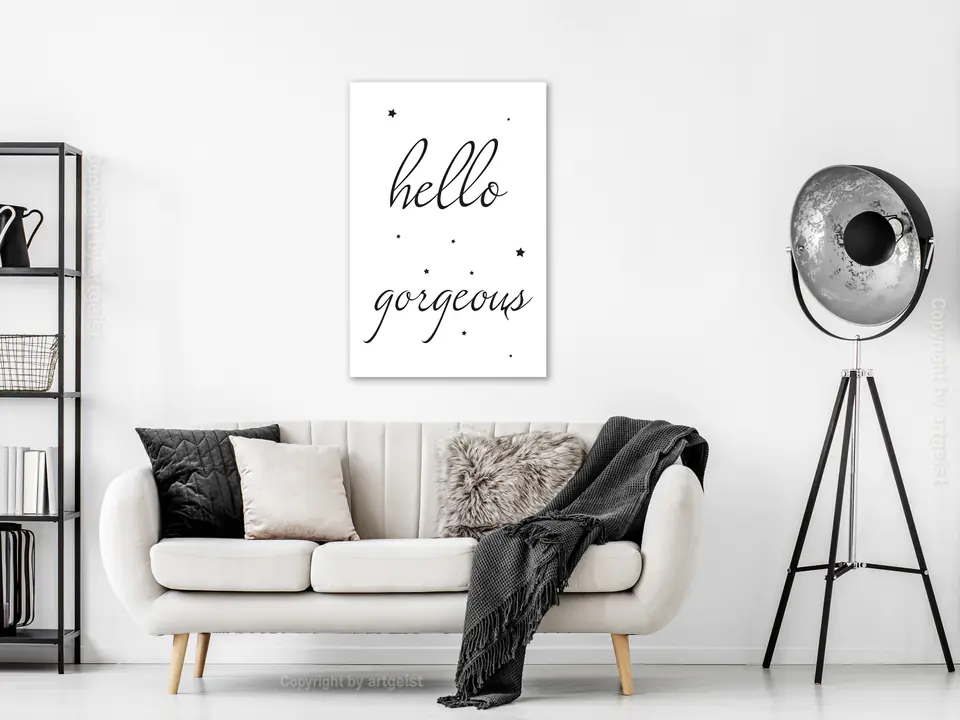 ⁨Obraz - Hello Gorgeous (1-częściowy) pionowy (rozmiar 40x60, wykończenie Premium Print)⁩ w sklepie Wasserman.eu