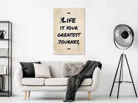 ⁨Obraz - Life is Your Greates Journey (1-częściowy) pionowy⁩ w sklepie Wasserman.eu