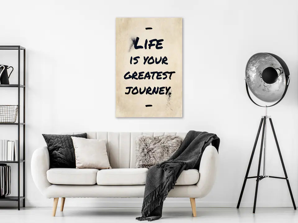 ⁨Obraz - Life is Your Greates Journey (1-częściowy) pionowy (rozmiar 20x30, wykończenie Premium Print)⁩ w sklepie Wasserman.eu